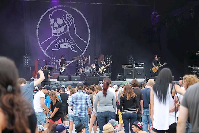 Der Auftritt von «Against me» am Open Air Gampel.