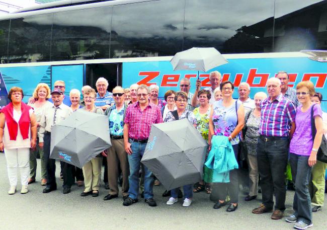 Die WB-Reisegruppe. Das Zillertal wird allen in bester Erinnerung bleiben.