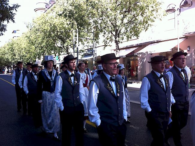 Eindrücke vom Walliser Jodlerfest in Siders.