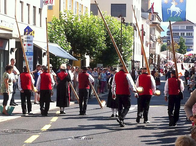 Eindrücke vom Walliser Jodlerfest in Siders.