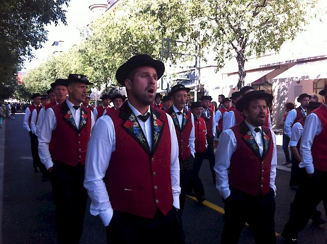 Eindrücke vom Walliser Jodlerfest in Siders.