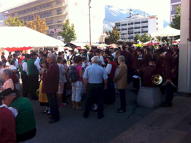 Eindrücke vom Walliser Jodlerfest in Siders.