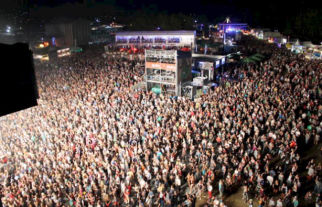 Ein riesiges Gewusel am Open Air Gampel vom vergangenen Samstag.