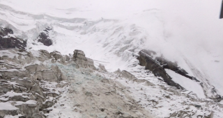 Die Unfallstelle beim Triftgletscher.