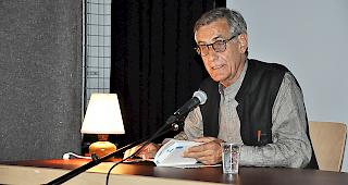 Bernard Imhasly w&auml;hrend der Lesung.