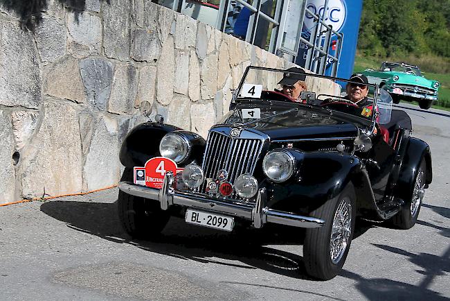 OCC Jungfrau-Rallye macht Halt in Gampel. 