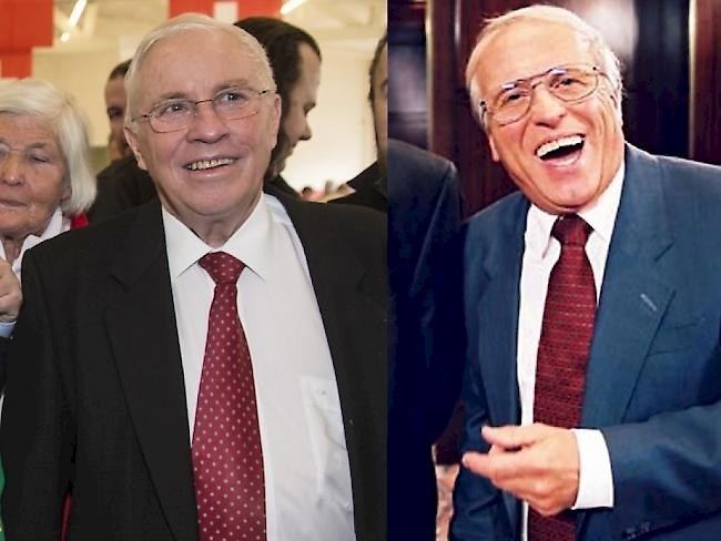 Das Original (l) und die Kopie. Am Donnerstag wird der Schauspieler und Parodist Walter Andreas Müller 70 (Archiv)