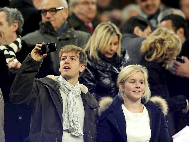 Eins der seltenen Bilder: Sebastian Vettel mit Partnerin Hanna