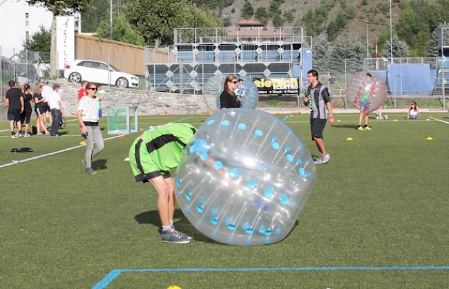 Ein Spieler befreit sich aus seiner «Bubble».