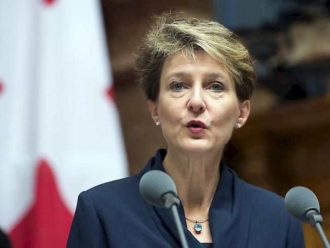 Bundespräsidentin Simonetta: "Wir können es uns nicht leisten, von Notfall zu Notfall zu stolpern." (Archiv)