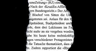 Auszug aus dem Schreiben des Presserats.