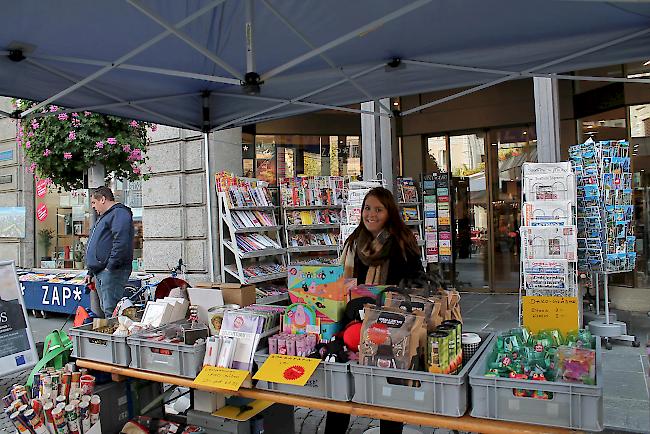 St. Gallus Markt im Städtchen Brig.