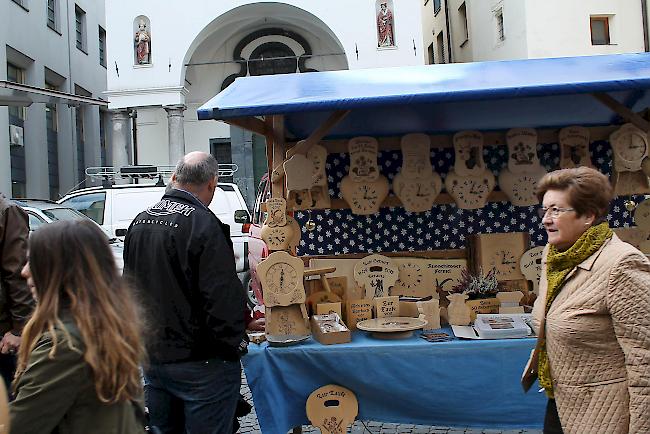 St. Gallus Markt im Städtchen Brig.