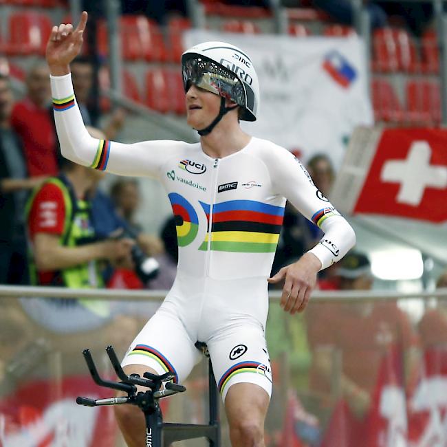 Stefan Küng kann jubeln: Nach dem WM- gewann der 21-jährige Thurgauer auch den EM-Titel