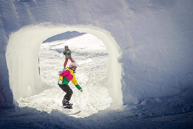 Verschiedene Skigebiete tätigen Investitionen: In Grächen etwa wird eine neue «Family Funslope» angeboten. (Symbolbild)