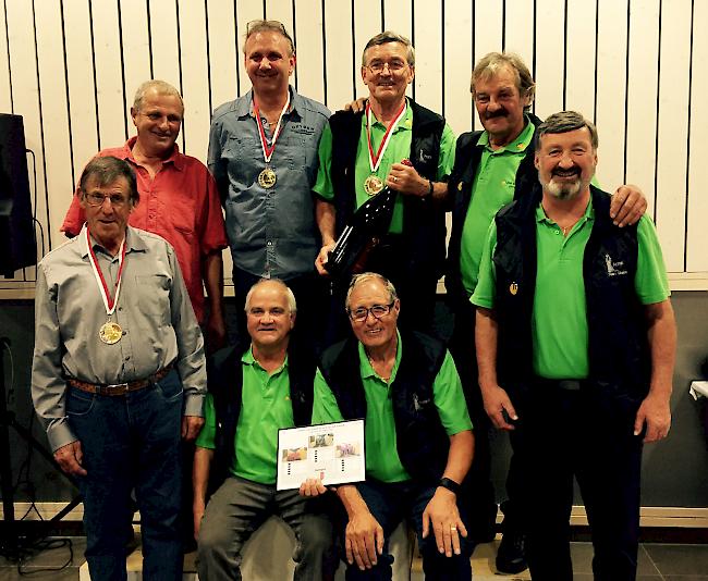Die erfolgreichen Walliser im Einzel- und Teamwettkampf.
