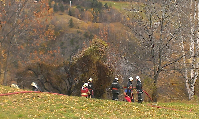 Das Feuer ist im Gebiet Lingwurm in Richtung «Grindji» ausgebrochen.