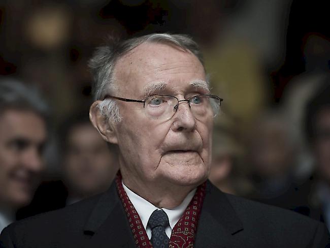 Erneut der reichste Schweizer: Ingvar Kamprad, der Ikea-Gründer, kommt mit seiner Familie auf ein Vermögen von geschätzten 44 bis 45 Milliarden Franken. (Archiv)