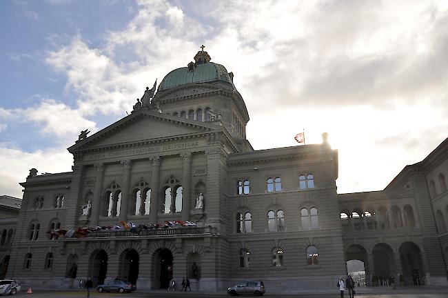 Ruhe vor dem Sturm. Das Bundeshaus am Montagmorgen.