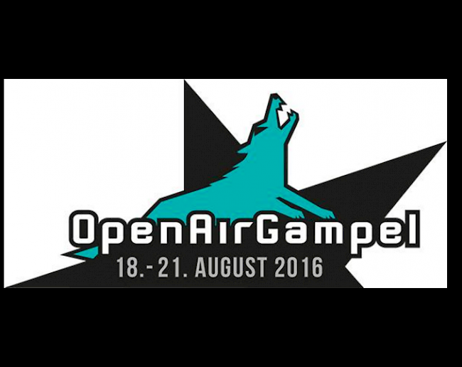 «Das neue Logo des Open Air Gampel mit Wolf statt Steinbock ist ab sofort im Einsatz».