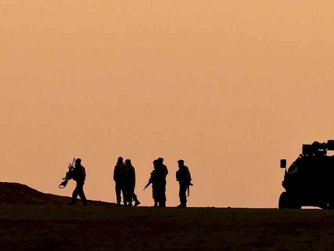Türkische Soldaten an der Grenze nach Syrien.(Archiv)
