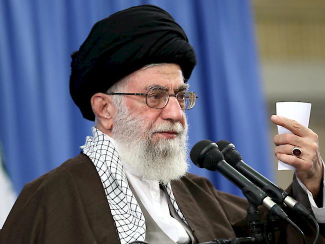 Irans geistliches Oberhaupt Ayatollah Ali Chamenei.(Archiv)