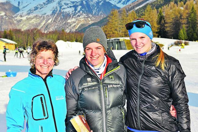 Siegertrio bei den Frauen. Von links: Catherine Wullschleger, Rahel Imoberdorf und Katja Hauser.
