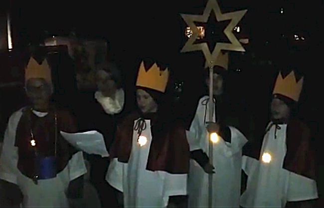 Sternsinger besuchten die Haushalte von Gampel.