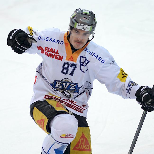 Dario Bürgler zelebriert seinen 1:1-Ausgleich bei Ambri