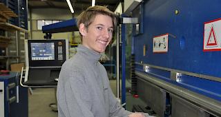 Joe Rieder macht die Lehre bei der Stabitec AG.