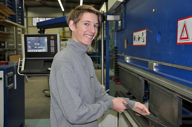 Joe Rieder macht die Lehre bei der Stabitec AG.