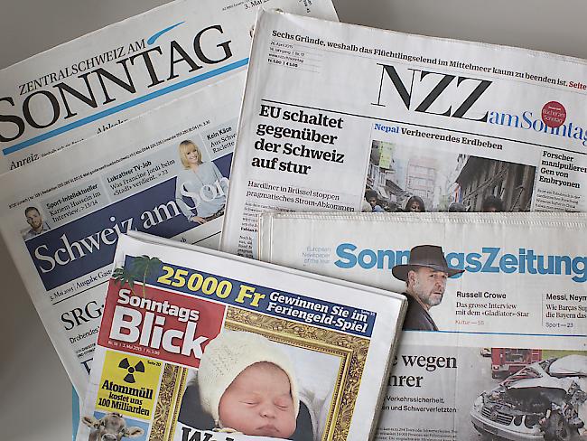 Eine Auswahl der Sonntagszeitungen (Archivbild)