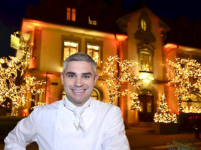 Benoît Violier im Dezember 2015 vor dem Restaurant "L