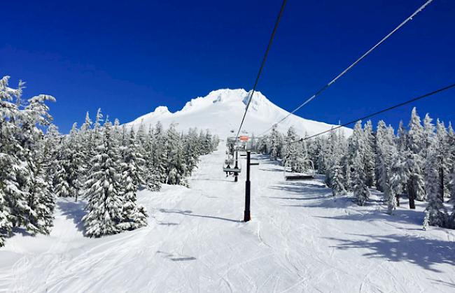 Das Skigebiet Mount Hood bei Portland