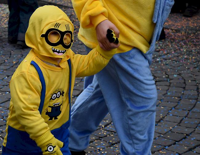 Eindrücke vom Kinderumzug in Leuk-Stadt und Susten.