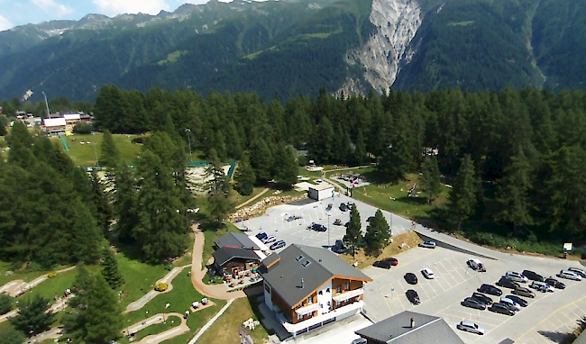 Standort des Pumptracks soll bei den Sport- und Freizeitanlagen in Bellwald sein.