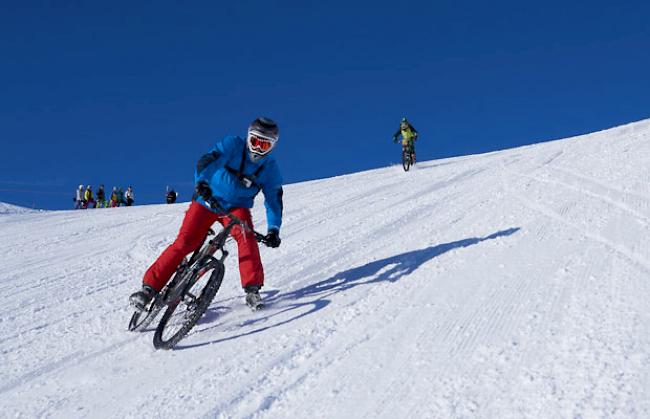 Impression vom letztjährigen Glacier Bike Downhill in Saas-Fee