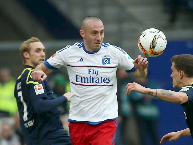 Josip Drmic letzten Sonntag in seinem ersten Match im HSV-Dress