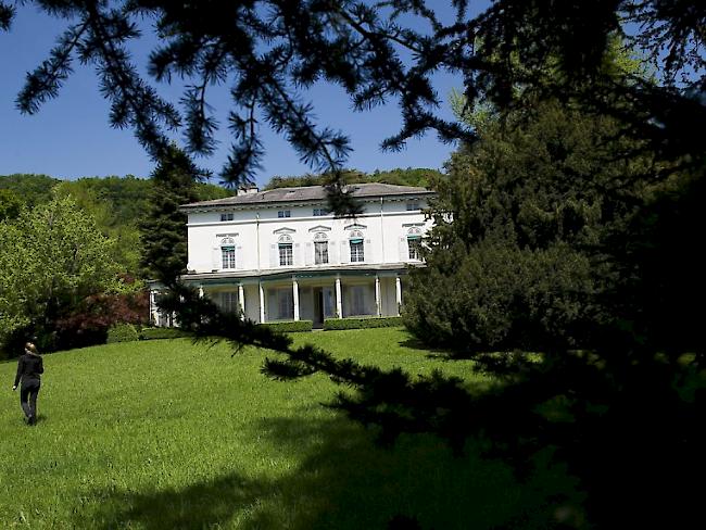In der Villa Manoir de Ban oberhalb von Vevey lebte Charlie Chaplin von 1952 bis zu seinem Tod 1977. Am 16. April 2016 wird das Haus zum Museum, wo das Leben des Künstlers erzählt wird (Archiv)
