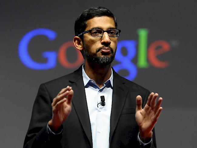 Google-Chef Sundar Pichai warnte vor der Öffnung einer "Hintertür" zu den Daten in den Smartphones. (Archiv)