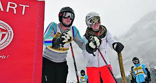 Konzentriert. Tagessieger Mike Kalbermatten vor seinem Start...