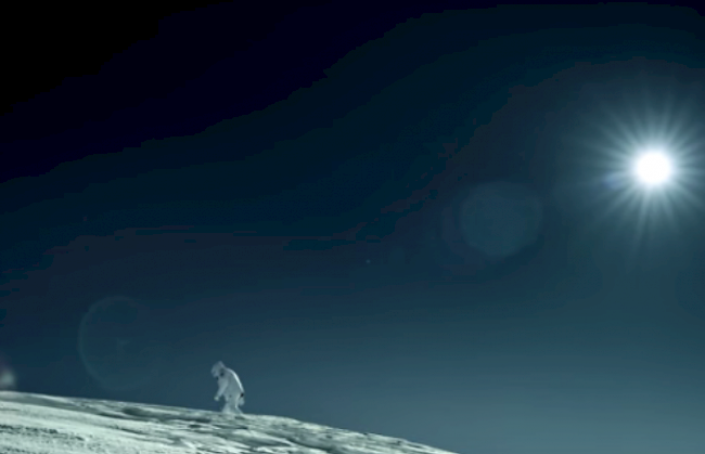 Galaktische Landschaft: Buzz Aldrin ist im Wallis gelandet.