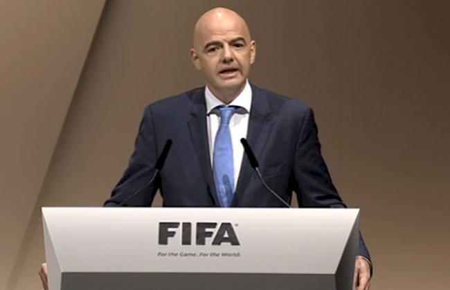 Gianni Infantino spricht zum Kongress