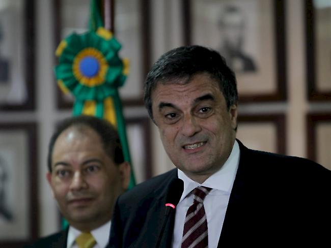 Der brasilianische Justizminister Cardozo kam von Parteivertretern unter Druck, weil ihm die Bundespolizei unterstellt ist, welche den Petrobras-Korruptionsskandal untersucht. (Archivbild)