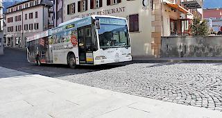 Der Ortsbus Brig-Glis, Naters, Bitsch bef&ouml;rdert &uuml;ber eine Million Fahrg&auml;ste im Jahr.