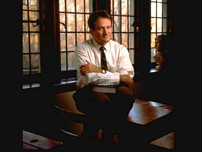 Robin Williams im Film "Dead Poets Society". Im Herbst startet eine Bühnenfassung davon am Broadway (Archiv).