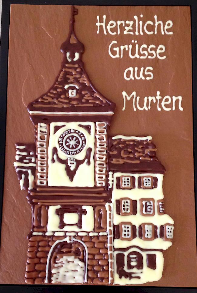 Schokolade aus Murten. 