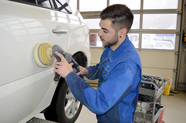 Leandro Santos bei seiner Arbeit.