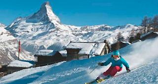 Das spiegelverkehrte Matterhorn auf der SBB-Werbung