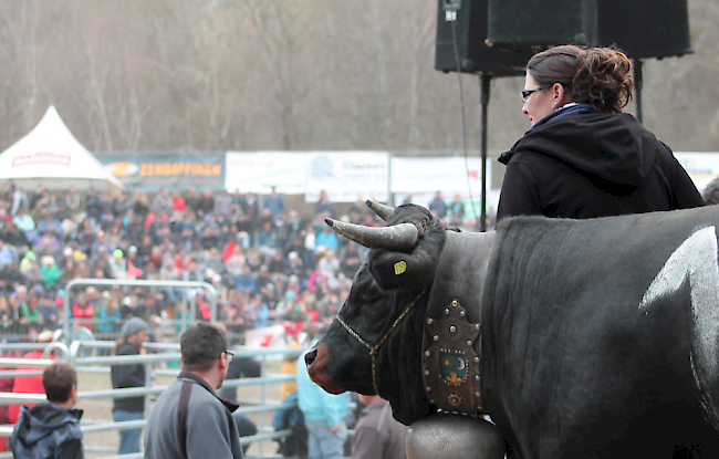 Impression vom Vifra-Stechfest vom Ostermontag in Raron.